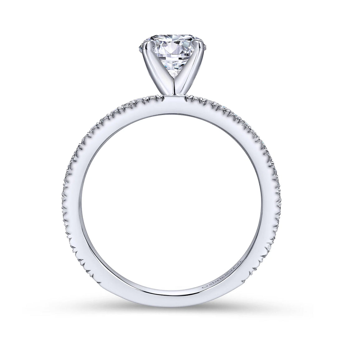 Gabriel & Co Platinum Diamond Engagement Ring