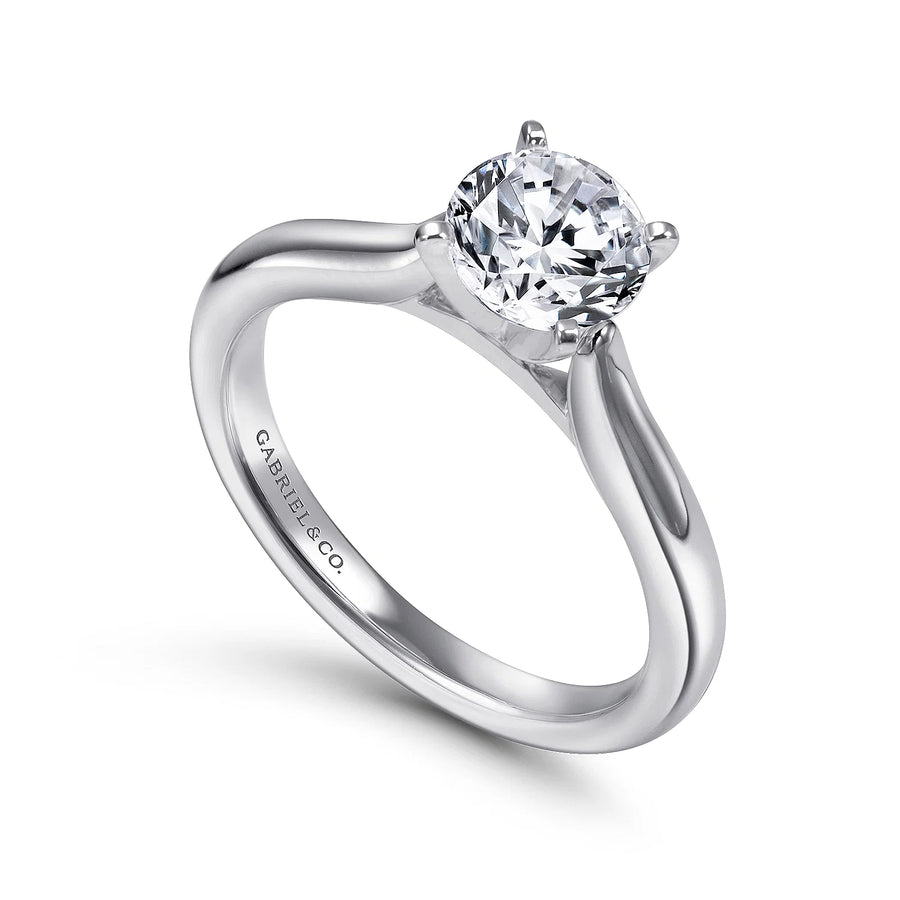 Gabriel & Co Platinum Engagement Ring