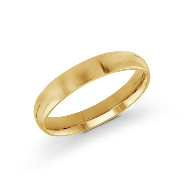 14K Gold Polished Finish Wedding Band