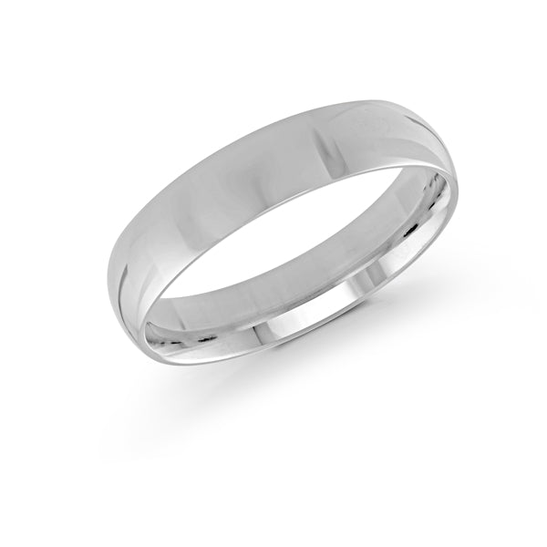 Platinum Polished Finish 5mm Wedding Band