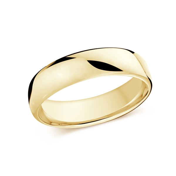 14K Gold Polished Wedding Band