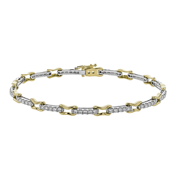 18k Gold Diamond Link Bracelet