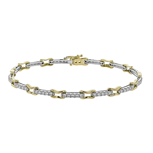 18k Gold Diamond Link Bracelet