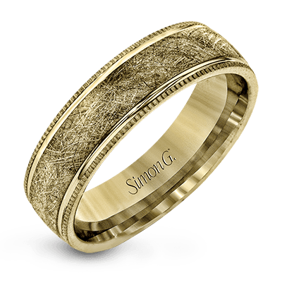 Simon G Matte Textured Wedding Band