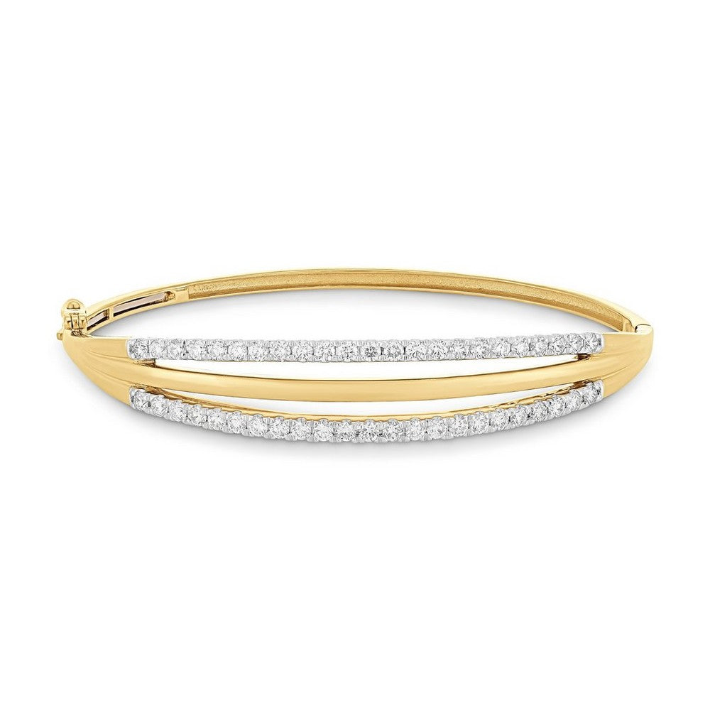 Canadian Diamond Two-Tone Bangle