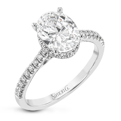 Simon G Oval Engagement Ring