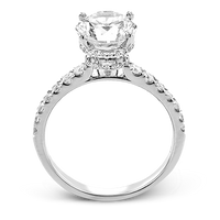 18k White Gold Halo Engagement Ring