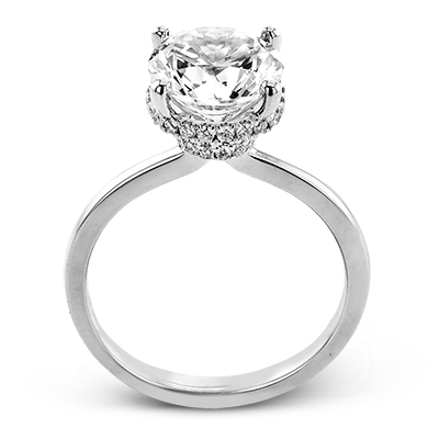 18k White Gold Halo Engagement Ring