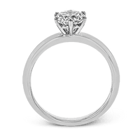 18k White Gold Solitaire Engagement Ring