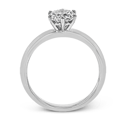 18k White Gold Solitaire Engagement Ring