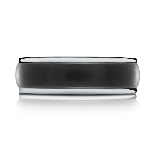 14k Gold & Carbon Fibre Wedding Band