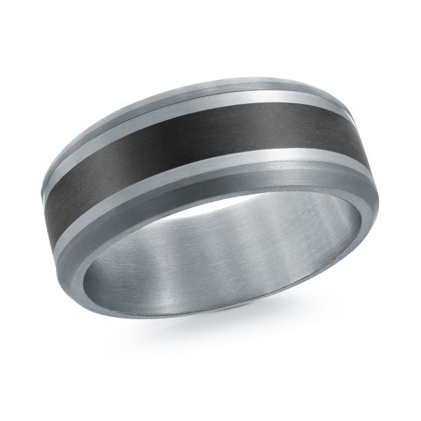 14k Gold & Tantalum Wedding Band