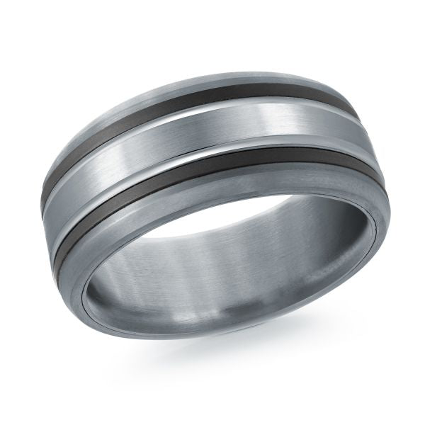 14k Gold & Tantalum Wedding Band