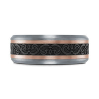 14K Gold & Tantalum Wedding Band