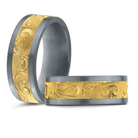 14K Gold Sandblast Wedding Band