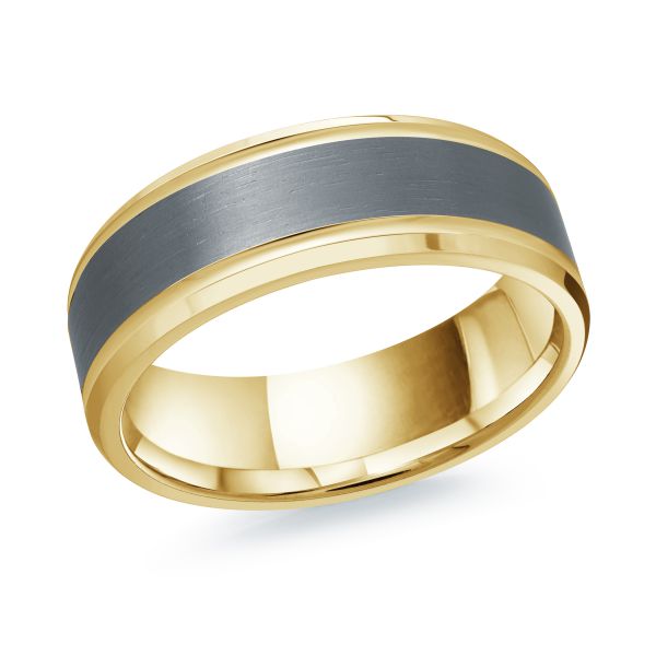 14k Gold & Tantalum Wedding Band