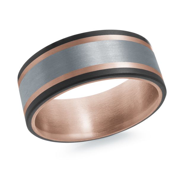 14k Gold & Tantalum Wedding Band