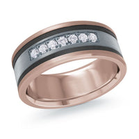 14k Gold Diamond Wedding Band