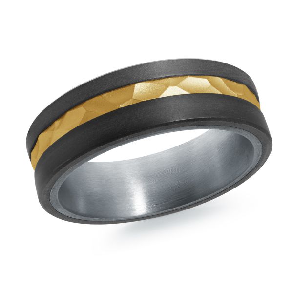 14k Gold & Tantalum Wedding Band