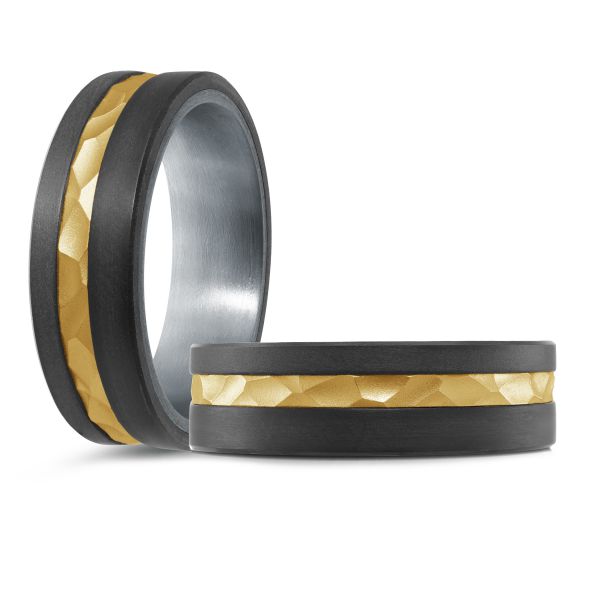 14k Gold & Tantalum Wedding Band