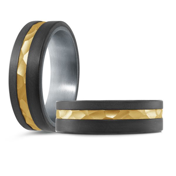 14k Gold & Tantalum Wedding Band