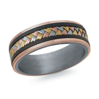 14K Gold & Tantalum Wedding Band