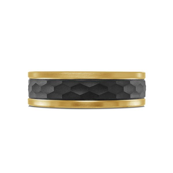 14K Gold & Tantalum Wedding Band