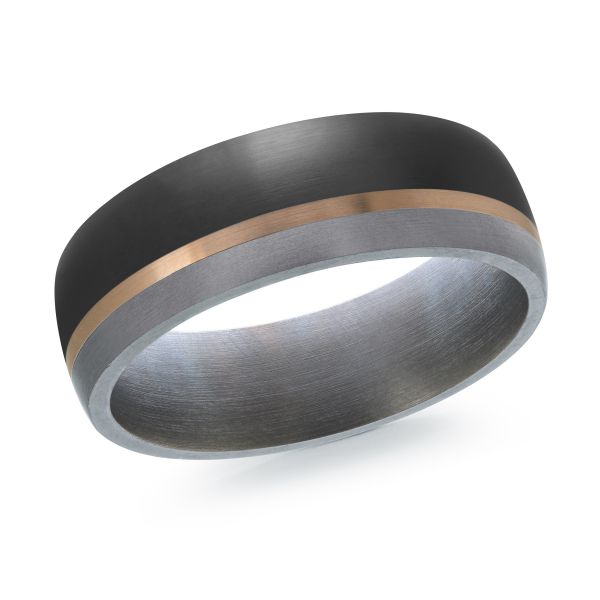 14K Gold & Tantalum Wedding Band