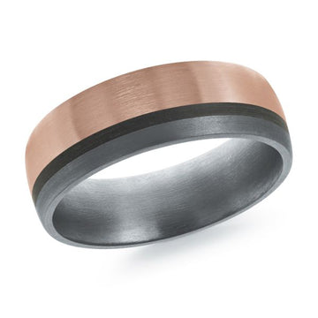 14K Gold & Tantalum Wedding Band