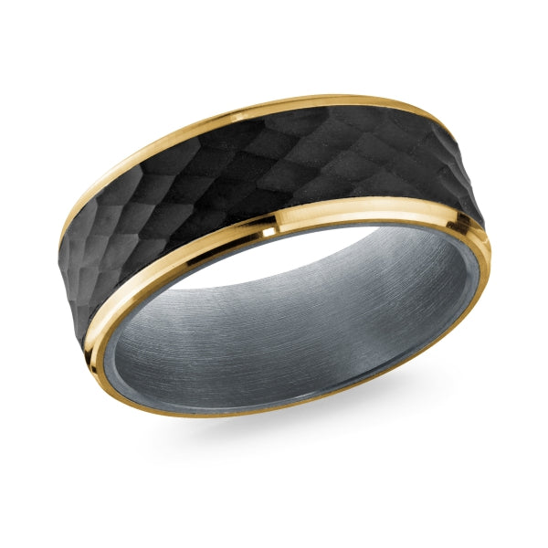 14K Gold & Tantalum Wedding Band