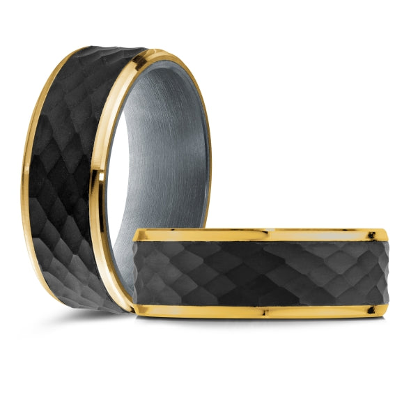 14K Gold & Tantalum Wedding Band