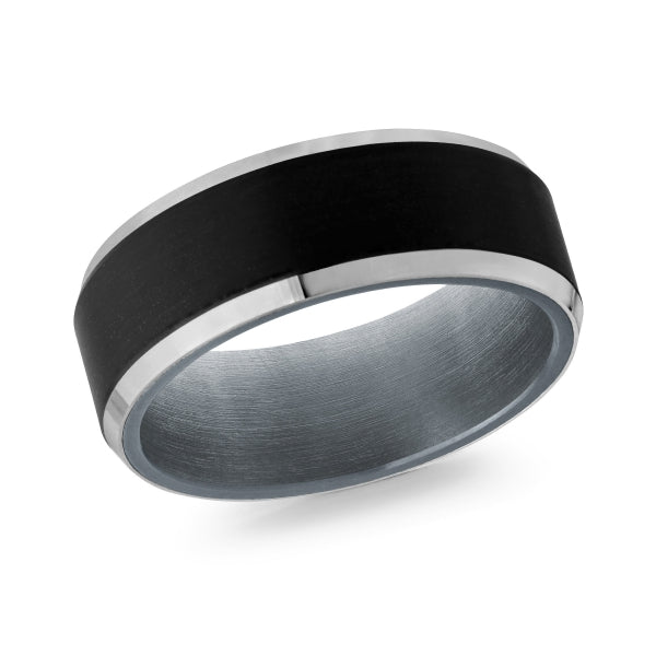 14K Gold & Tantalum Wedding Band