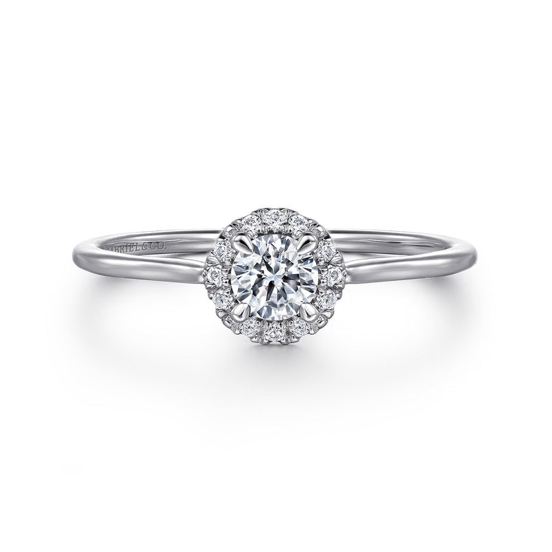 Mini Diamond Halo Ring