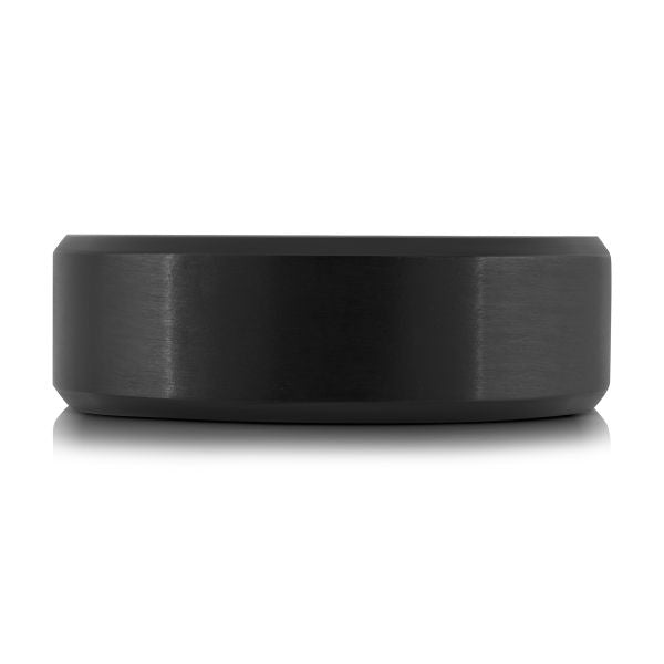 Black Tantalum Satin Finish Wedding Band