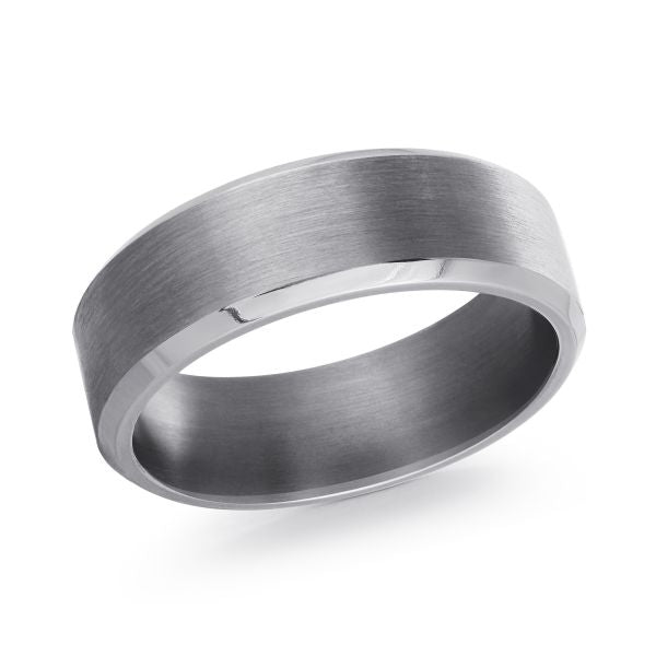 Tantalum Satin Finish Wedding Band