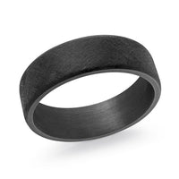 Black Tantalum Scratch Finish Wedding Band