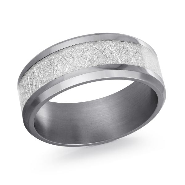 Tantalum & Meteorite Wedding Band