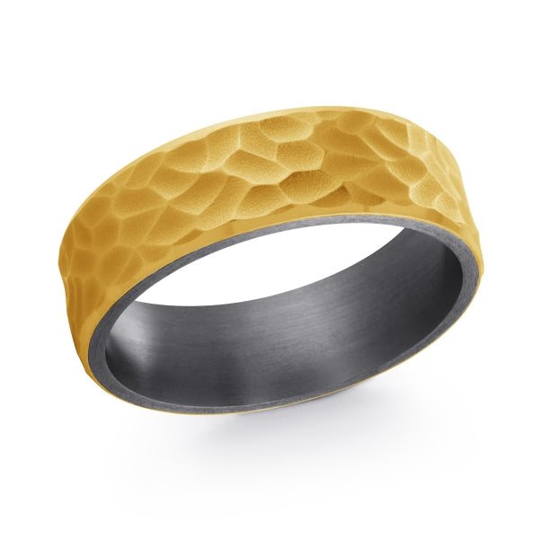 14K Gold & Tantalum Wedding Band