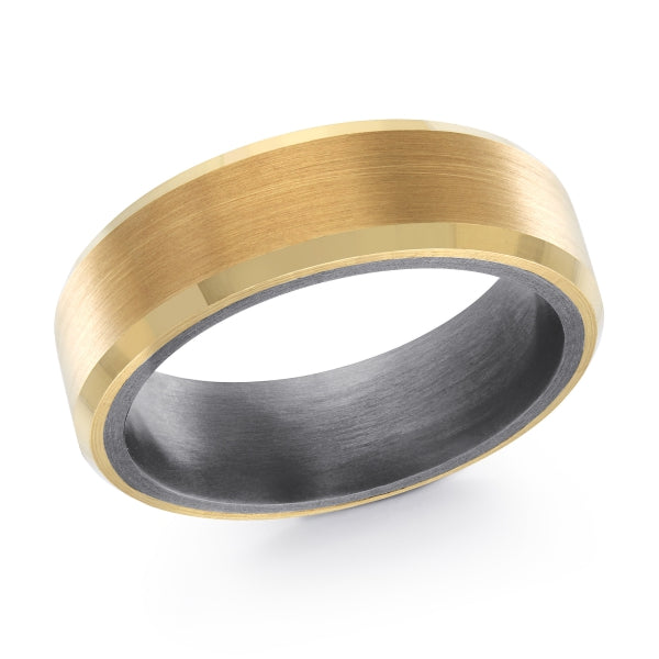 14K Gold & Tantalum Wedding Band