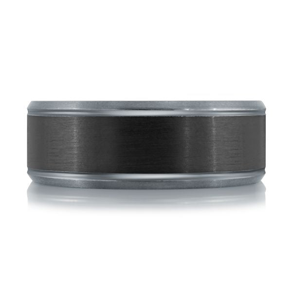 Tantalum & Carbon Wedding Band