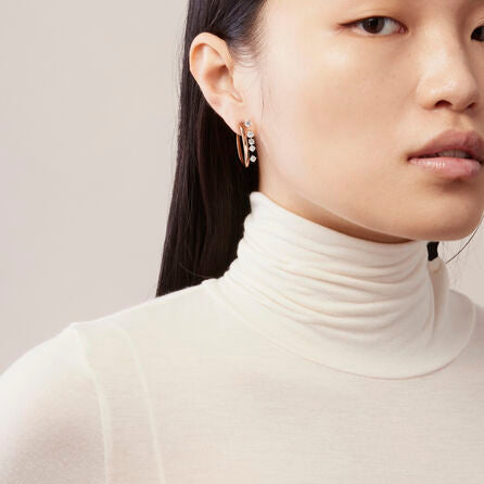 Diamond Floating Barre Hoops