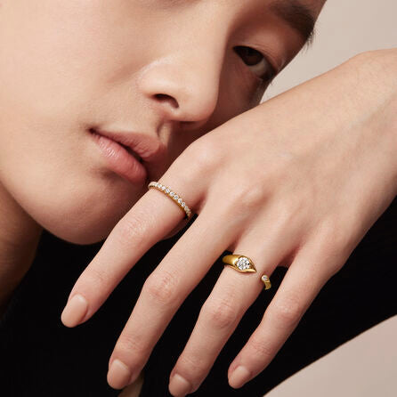 LU Droplet Open Ring