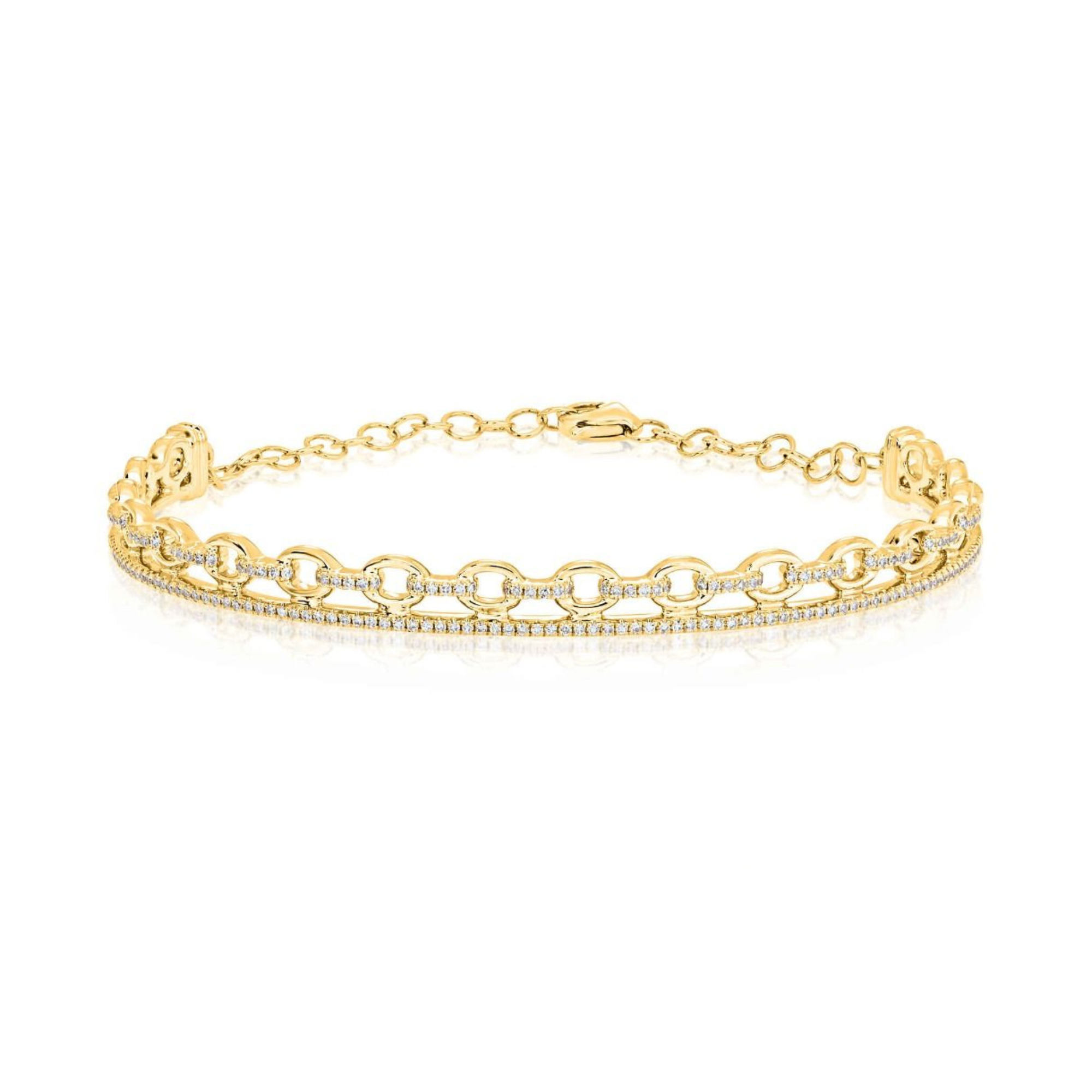 Diamond Link Bangle