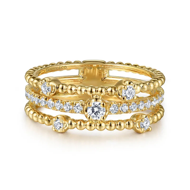 Bujukan Easy-Stack Diamond Ring