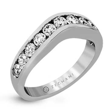 14k Gold Diamond Wedding Band