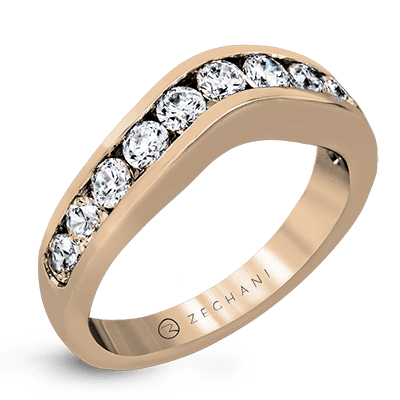 14k Gold Diamond Wedding Band