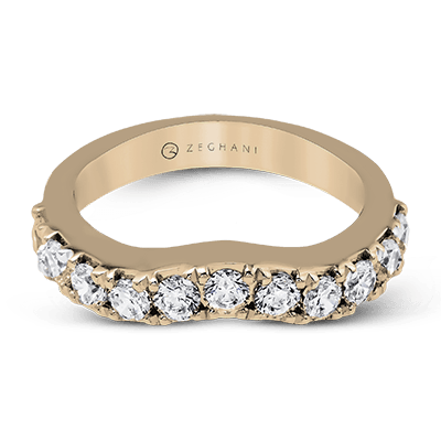 14k Diamond Wedding Band
