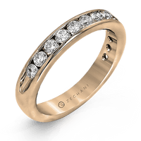 14K Gold Diamond Channel Set Wedding Band