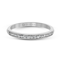 14k Diamond Channel-Set Wedding Band