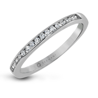 14k Diamond Channel-Set Wedding Band